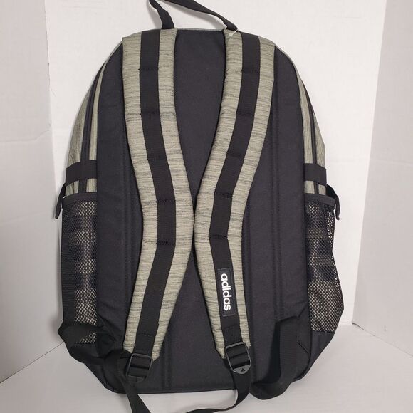 Adidas Core Advantage 4 Backpack Two Tone Green/Black Laptop School Bag NWT‎ - Picture 8 of 14